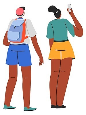 EPS 해외이미지 학생 커플 여자 여행 가방 일러스트 배낭 휴가 함께함 사람 야외 여름 스마트폰 유행 여행객 걷기 카메라 산책 트래킹 하이킹 자유 잡기 그룹 배낭여행 출발 고립 백패커 하이커 스타일 힙스터 벡터 해외202310 해외일러스트 잡화 계절 패션 컨셉 관계 모션 레저 휴식 전자제품 핸드폰 스마트기기 파일형식