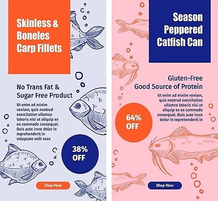 EPS 해외이미지 일러스트 어류 사람없음 빨간색 파란색 세일 스케치 공기방울 드로잉 해외202310 해외일러스트 컬러 미술 수중동물 파일형식 벡터