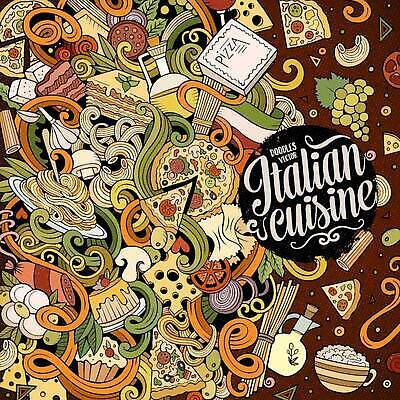 EPS 해외이미지 전통 식기 접시 디자인 문화 음식 토마토 일러스트 재료 추상 피자 파스타 마늘 스파게티 요리 동양인 주방 식당 식사 저녁식사 버섯 이탈리아 깃발 신용카드 낙서 상품 만화 오브젝트 메뉴 국수 손그림 베이컨 카푸치노 구성 라떼 라자냐 리조또 마카로니 전국 페퍼로니 피자집 디테일 국경 해외202310 해외일러스트 유럽 커피 무늬 채소 패스트푸드 서양음식 돼지고기 인종 금융 상점 면류 소시지 이탈리아음식 파스타면 파일형식 벡터