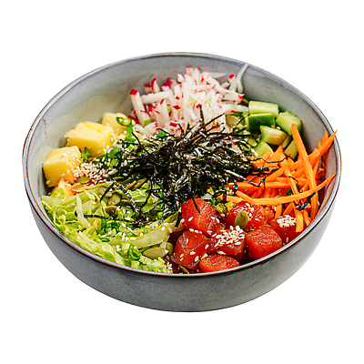 JPG 해외이미지 그릇 오이 사람없음 건강관리 신선 참치 건강식 김가루 맛살 포케 당근채 해외202310 해외포토 포토 식기 음식 채소 건강 관리 어류 당근 김_해조류 가루 파일형식