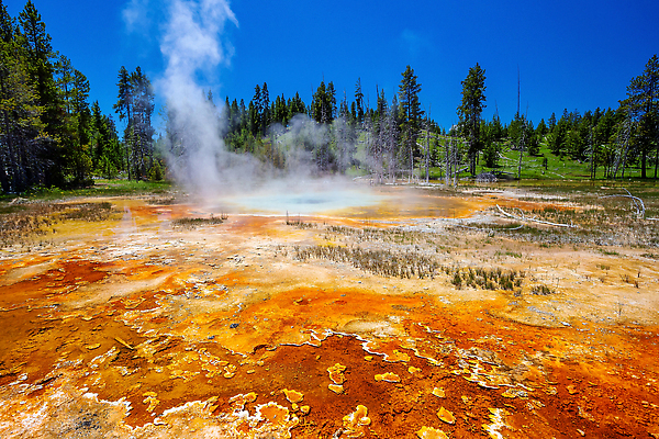 포토 JPG 해외이미지 공원 여행 자연 산 사람없음 야외 물 파란색 컬러풀 뷰티 미국 흰색 뜨거움 수증기 화산 와이오밍 전국 지열 칼슘 해외202310 해외포토 자연요소 공공시설 컬러 북아메리카 생태계 파일형식