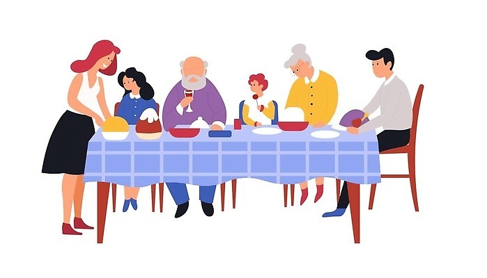 EPS 해외이미지 캐릭터 전통 접시 할아버지 딸 아들 할머니 어린이 음식 의자 일러스트 가족 탁자 엄마 휴가 디저트 함께함 사랑 요리 소년 케이크 주방 축제 식사 저녁식사 모임 식탁보 축하 아빠 강의 먹기 손주 칠면조 세대 점심식사 남동생 핸드메이드 벡터 해외202310 해외일러스트 일러캐릭터 식기 여자 노년 남자 감정 가구 컨셉 관계 모션 조류 사람 동생 파일형식