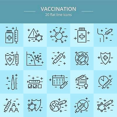 EPS 해외이미지 편집 선 과학 일러스트 건강 병원 주사기 사람 치료 세트 픽토그램 약 의사 바늘 바이러스 보호 질병 예방 윤곽 감염 방패 주사약 테라피 박테리아 고립 면역력 백신 복용 예방접종 증명서 타격 벡터 코로나바이러스 해외202310 해외일러스트 컨셉 의학 의료기기 모션 뷰티 의료진 도구 접종 파일형식