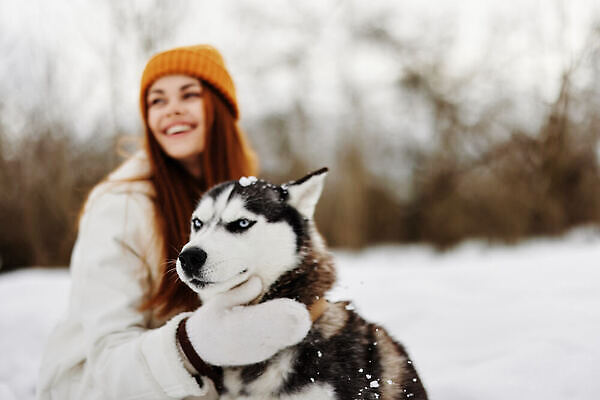 포토 JPG 해외이미지 여자 겨울 한명 상반신 성인 야외 설원 산책 추위 강아지 시베리안허스키 성인여자한명만 해외202310 해외포토 1 계절 휴식 눈_날씨 사람 반려동물 개 여자한명만 성인여자만 파일형식
