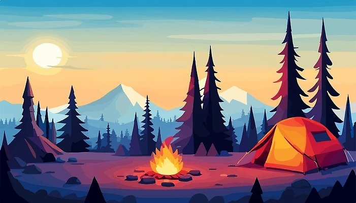 EPS 해외이미지 나무 라이프스타일 디자인 배너 계절 공원 별 호수 여행 백그라운드 컨셉 일러스트 자연 하늘 휴가 휴식 산 텐트 풍경 야외 목재 그래픽 초록색 여름 빛 강 일몰 하이킹 자유 탐험 달 소나무 플랫 야간 저녁 숲 모닥불 만화 원정 벡터 해외202310 해외일러스트 자연요소 식물 공공시설 컬러 재료 불 레저 캠핑도구 생활 노을 생태계 파일형식