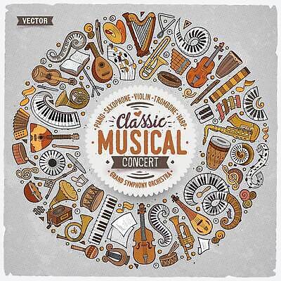 EPS 해외이미지 클립아트 음악 컨셉 음표 일러스트 프레임 뿔 미술 콘서트 기타 원형 신용카드 클래식 낙서 만화 색소폰 바이올린 오디오 트럼펫 손그림 첼로 지휘자 재즈 오케스트라 교향곡 멜로디 온실 작곡가 합창단 국경 해외202310 해외일러스트 도형 기호 현악기 문화예술 금융 전자제품 공연 음악가 악단 그룹 목관악기 금관악기 합창 파일형식 벡터 찰현악기