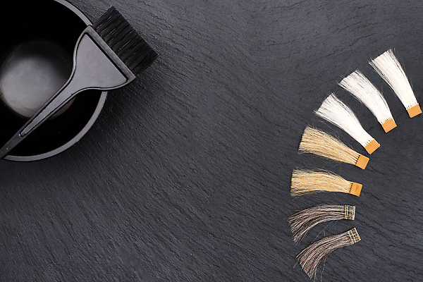 포토 JPG 해외이미지 그릇 사람없음 머리카락 검은색 다양 클래식 미용실 염색 카피스페이스 해외202310 해외포토 식기 컬러 다수 컨셉 머리 공백 뷰티샵 파일형식