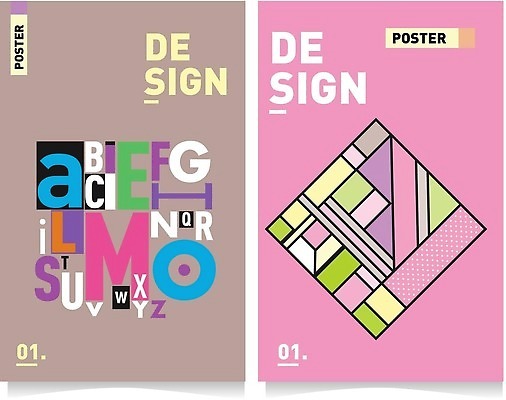 EPS 해외이미지 도형 알파벳 포스터 백그라운드 일러스트 추상 타이포그라피 사람없음 컬러풀 화려 해외202310 해외일러스트 문자 영어 컬러 컨셉 무늬 파일형식 벡터