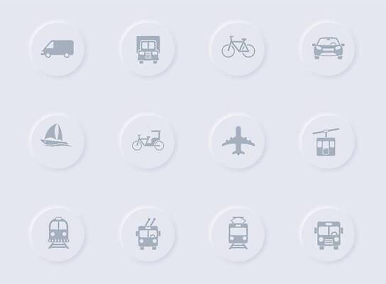 EPS 해외이미지 도로 여행 요트 일러스트 교통시설 자동차 버스 그림자 빛 픽토그램 자전거 웹 회색 기차 화물 원형 심볼 사인 전차 승객 짐차 고무 UI 대패 벡터 해외202310 해외일러스트 도형 길 육상교통 컬러 교통 인터넷 배_교통 대중교통 바이크 운송업 시설 파일형식