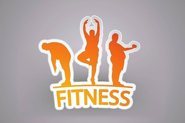 EPS 해외이미지 무료이미지 일러스트 성인 세명 운동 헬스 주황색 헬스장 심볼 체육관 성인만 해외202310 해외일러스트 컬러 건강 사람 파일형식 벡터 무료콘텐츠