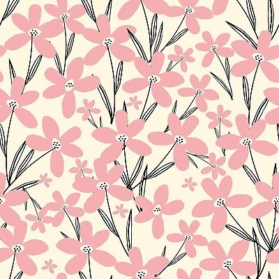 해외이미지 꽃무늬 패턴 사람없음 빈티지 복고 해외202310 해외일러스트 꽃 컨셉 무늬