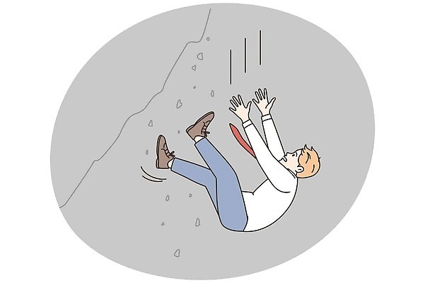 EPS 해외이미지 전신 남자 일러스트 한명 성인 절벽 떨어짐 암벽 성인남자한명만 해외202310 해외일러스트 1 컨셉 사람 남자한명만 성인남자만 파일형식 벡터