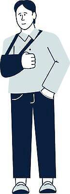 EPS 해외이미지 백인 직업 손 남자 백그라운드 일러스트 뼈 건강 병원 사람 치료 약 고통 환자 의사 흰색 도움 보호 질병 상처 장애인 사건 붕대 팔 고립 골절 깨짐 돌봄 석고 정형외과 치유 헬프 해외202310 해외일러스트 서양인 감정 컬러 컨셉 의학 모션 신체부위 의료진 장애 파일형식 벡터