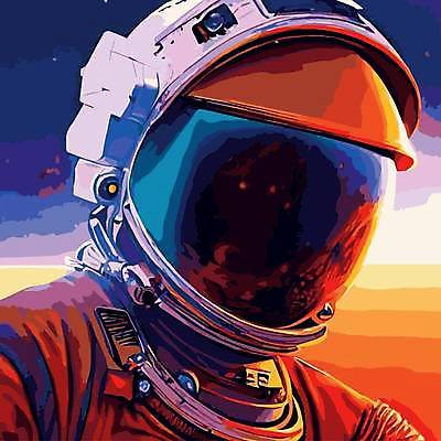 EPS 해외이미지 일러스트 미래 한명 사람 상반신 우주 우주비행사 신비 우주복 SF 해외202310 해외일러스트 1 옷 컨셉 파일형식 벡터