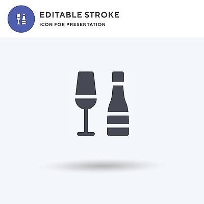 EPS 해외이미지 일러스트 사람없음 샴페인잔 샴페인병 해외202310 해외일러스트 술잔 술병 샴페인 파일형식 벡터