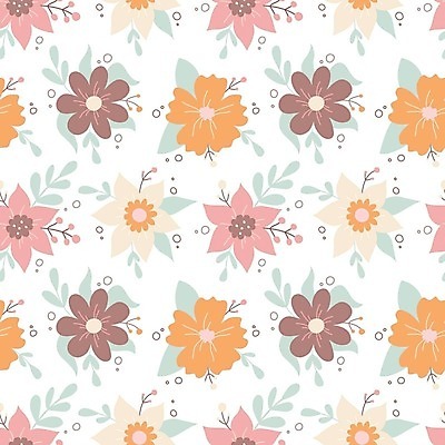 EPS 해외이미지 무료이미지 꽃 백그라운드 잎 꽃무늬 패턴 일러스트 사람없음 해외202310 해외일러스트 식물 무늬 파일형식 벡터 무료콘텐츠