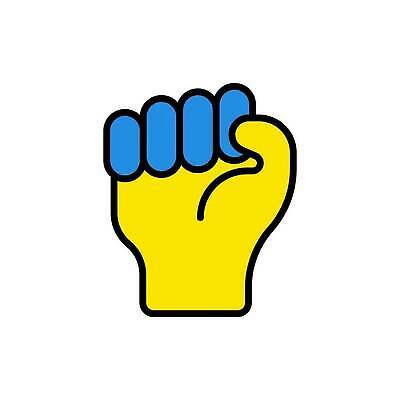 EPS 해외이미지 손 디자인 포스터 선 스티커 일러스트 서기 그래픽 파란색 픽토그램 노란색 평화 검은색 힘 자유 흰색 기도 깃발 심볼 사인 싸움 전쟁 윤곽 애국심 고립 그만 우크라이나 위기 전국 정부 필승 헬프 벡터 해외202310 해외일러스트 유럽 컬러 컨셉 모션 신체부위 우승 도움 파일형식