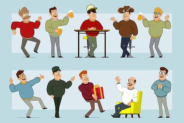 EPS 해외이미지 캐릭터 남자 행복 얼굴 음료 크리스마스 일러스트 가족 성공 휴가 휴식 새해 수염 맥주 선물 서기 소년 세트 파티 머그컵 청바지 표현 춤 최고 업무 플랫 OK 큼 만화 스웨터 사인 애니메이션 고립 스타일 벡터 해외202310 해외일러스트 일러캐릭터 기념일 감정 어린이 컨셉 상의 바지 관계 모션 문화예술 주류 사람 손짓 이벤트 신체부위 컵 작업 크기 파일형식