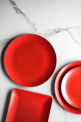 포토 JPG 해외이미지 그릇 사람없음 빨간색 화려 플랫 오브젝트 대리석 해외202310 해외포토 식기 컬러 컨셉 재료 파일형식