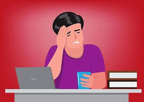 EPS 해외이미지 직업 남자 감정 음료 생각 일러스트 비즈니스 스트레스 건강 피곤 사람 성인 노트북 컴퓨터 머리 고통 비즈니스맨 열 좌절 질병 상처 공격 불안 두통 문제 긴장 나쁜 돌봄 우울증 증상 편두통 해로움 해외202310 해외일러스트 컨셉 의학 모션 신체부위 전자제품 직장인 파일형식 벡터