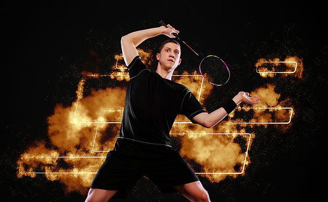 포토 JPG 해외이미지 손 디자인 배너 남자 포스터 스포츠 포즈 백그라운드 벽지 놀이 모바일 한명 사람 팜플렛 스마트폰 노란색 검은색 덮개 게임 라켓 우승 어플리케이션 네온 배드민턴 승진 동영상 소셜미디어 승자 운동가 출판 플레이어 헤딩 목업 카피스페이스 자극 해외202310 해외포토 1 스포츠용품 컬러 신체부위 핸드폰 스마트기기 구기 축구 공백 뚜껑 최고 파일형식