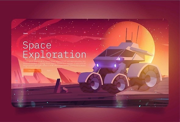 EPS 해외이미지 배너 별 과학 백그라운드 일러스트 자동차 하늘 표면 미래 빨간색 태양 우주 기계 행성 사막 인공위성 탐험 외계인 달 실험실 만화 모험가 우주선 로봇 은하계 천문학 궤도 발견 벡터 해외202310 해외일러스트 자연요소 교육 육상교통 컬러 컨셉 통신 실험 미확인물체 파일형식