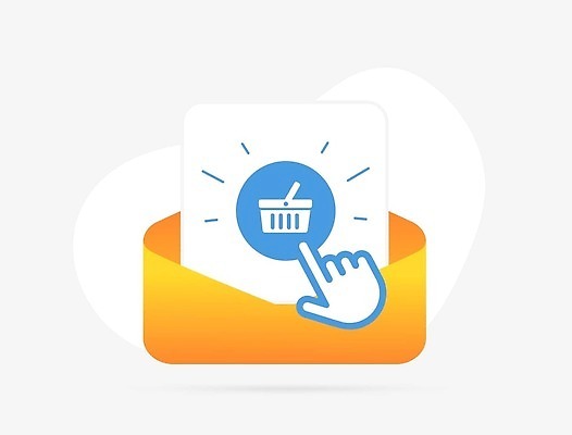 EPS 해외이미지 캠페인 컨셉 일러스트 비즈니스 안내 쇼핑 디지털 카트 이메일 구매 계획 버리기 커서 클릭 질서 온라인 뉴스레터 세대 전자상거래 깔대기 마케팅 치유 벡터 해외202310 해외일러스트 템플릿 모션 예절 파일형식