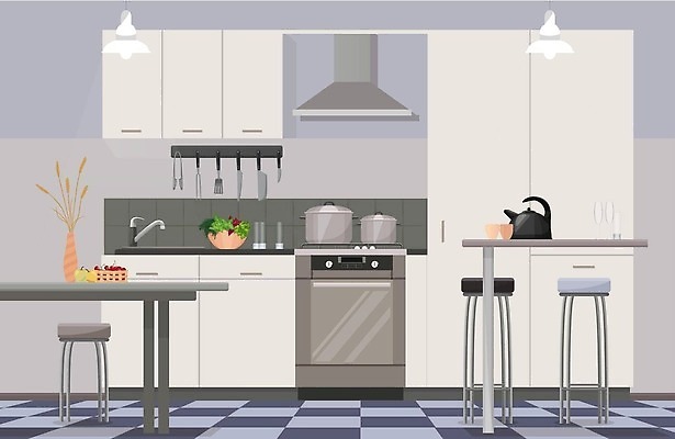 EPS 해외이미지 라이프스타일 음식 가구 백그라운드 컨셉 채소 의자 과일 일러스트 가정 탁자 주전자 주방용품 아파트 주택 실내 요리 내부 장식 컵 주방 꽃병 식사 기계 방 장비 덮개 기구 램프 레인지 플랫 칼 오븐 난로 만화 찬장 캐비닛 싱크대 배기가스 스타일 벡터 안락 해외202310 해외일러스트 식기 꽃 생활용품 조명 건물 생활 가전제품 뚜껑 난방기 사물함 개수대 파일형식