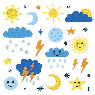 EPS 해외이미지 구름 무료이미지 별 일러스트 날씨 태양 달 눈송이 번개 해외202310 해외일러스트 자연요소 눈_날씨 파일형식 벡터 무료콘텐츠