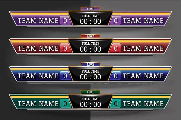 EPS 해외이미지 템플릿 배너 스포츠 백그라운드 밭 오렌지 일러스트 텍스트 부분 통계 경기 빨간색 초록색 파란색 세트 컬러풀 노란색 라벨 디지털 스크린 축구 경쟁 정보 게임 시간 바 발표 뉴스 황금 레이아웃 방송 점수 타이머 골 상대 엘리먼트 토너먼트 플레이어 벡터 해외202310 해외일러스트 컬러 컨셉 농업 과일 놀이 프레임 구기 파일형식