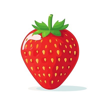 EPS 해외이미지 무료이미지 일러스트 딸기 사람없음 빨간색 해외202310 해외일러스트 컬러 과일 파일형식 벡터