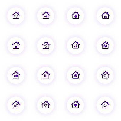 EPS 해외이미지 선 컬러 인터넷 일러스트 비즈니스 조명 주택 흑백 그림자 빛 픽토그램 보라색 웹 원형 스마트 심볼 사인 잠금 보안 전자 윤곽 감시 시스템 멀리 설정 UI 인터페이스 자동화 제어 벡터 해외202310 해외일러스트 도형 컨셉 촬영기법 안전 건물 파일형식