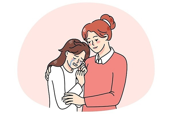 EPS 해외이미지 라이프스타일 여자 딸 어린이 일러스트 포옹 엄마 친절 함께함 종류 사랑 사람 성인 10대 부모 우정 모임 만지기 고독 울음 결합 상담 그림 윤곽 쇼 위로 돌봄 지원 헬프 벡터 안락 해외202310 해외일러스트 감정 컨셉 가족 안기 모션 청소년 표정 생활 친구 도움 파일형식