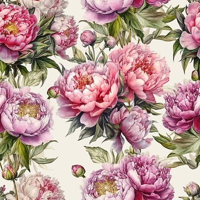 EPS 해외이미지 분홍색 백그라운드 잎 꽃무늬 패턴 일러스트 사람없음 빈티지 꽃봉오리 해외202310 해외일러스트 식물 꽃 컬러 컨셉 무늬 파일형식 벡터