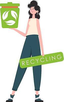 EPS 해외이미지 백인 옷 여자 어린이 가방 일러스트 서기 사람 글로벌 환경 재활용 쓰레기통 잡기 오염 던지기 보호 쓰레기 폐기물 컨테이너 플라스틱 만화 가득함 에코 생태계 패키지 낭비 고립 돌봄 생태학 운동가 줄이기 헬프 자선단체 해외202310 해외일러스트 서양인 잡화 교육 산업 컨셉 모션 재질 도움 그룹 친환경 자선 파일형식 벡터