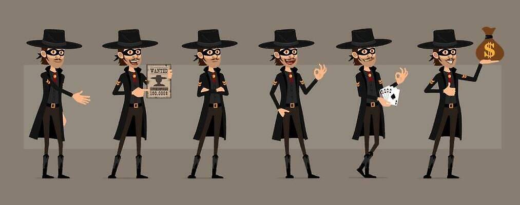 EPS 해외이미지 캐릭터 모자 남자 행복 얼굴 돈 가방 일러스트 피곤 가면 서기 미소 사람 소년 세트 걷기 검은색 미국 코트 분노 표현 작업 신용카드 플랫 만화 도둑 사인 배지 애니메이션 영웅 고립 수배 스타일 벡터 해외202310 해외일러스트 일러캐릭터 잡화 감정 어린이 컬러 컨셉 북아메리카 모션 표정 신체부위 금융 외투 재산 범죄인 파일형식