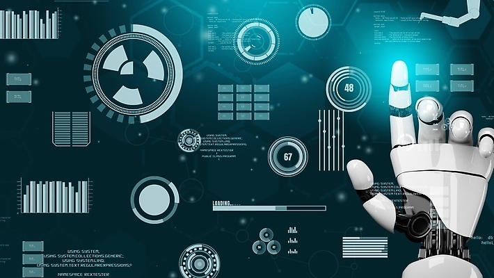 JPG 해외이미지 손 일러스트 그래프 미래 기술 신체부위 파란색 3D 디지털 터치 가리킴 네트워크 로봇 해외202310 해외포토 포토 컬러 컨셉 사람 손짓 디지털합성 파일형식