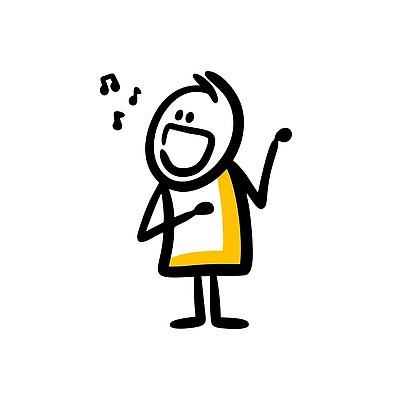 EPS 해외이미지 전신 캐릭터 남자 행복 음악 음표 일러스트 노래 한명 성인 가수 심플 성인남자한명만 해외202310 해외일러스트 일러캐릭터 1 기호 감정 문화예술 사람 음악가 남자한명만 성인남자만 파일형식 벡터