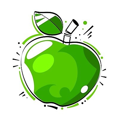 EPS 해외이미지 무료이미지 일러스트 빨대 사람없음 초록색 주스 사과 사과주스 해외202310 해외일러스트 음료 컬러 과일 과일주스 파일형식 벡터 무료콘텐츠