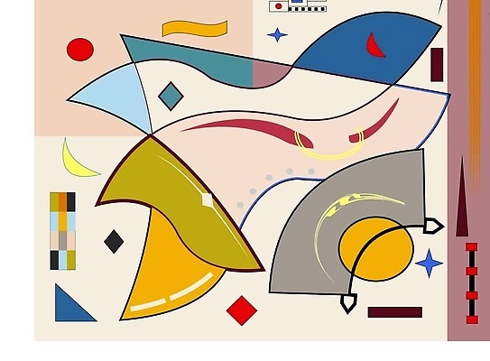 EPS 해외이미지 모양 템플릿 디자인 선 백그라운드 일러스트 추상 미래 미술 그래픽 빨간색 초록색 컬러풀 우주 디지털 희망 화가 기하학 구성 스타일 벡터 해외202310 해외일러스트 직업 감정 컬러 컨셉 무늬 문화예술 파일형식