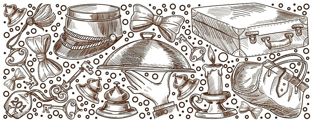 EPS 해외이미지 직업 모자 음료 여행 유니폼 일러스트 비즈니스 호텔 열쇠 노동자 아파트 흑백 짐 종 업무 도움 지갑 고급 아침식사 스케치 종업원 고객 직원 서비스 활 경영자 휴양지 윤곽 안내원 접수 캡모자 헬프 호스텔 벡터 해외202310 해외일러스트 모자_잡화 잡화 옷 컨셉 숙소 주택 촬영기법 미술 식사 장소 작업 리더 파일형식