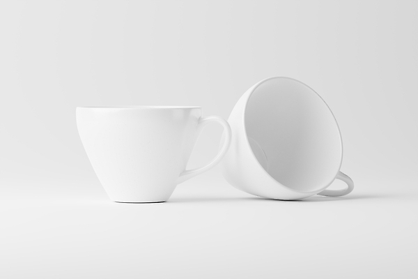 포토 JPG 해외이미지 사람없음 컵 3D 흰색 오브젝트 목업 해외202310 해외포토 식기 컬러 디지털합성 파일형식