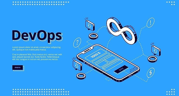 EPS 해외이미지 화살표 일러스트 사람없음 파란색 스마트폰 다운로드 아이소메트릭 무한 해외202310 해외일러스트 컬러 핸드폰 스마트기기 파일형식 벡터