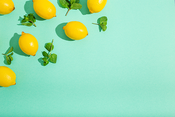 포토 JPG 해외이미지 백그라운드 사람없음 레몬 허브 민트색 카피스페이스 해외202310 해외포토 식물 컬러 과일 공백 파일형식