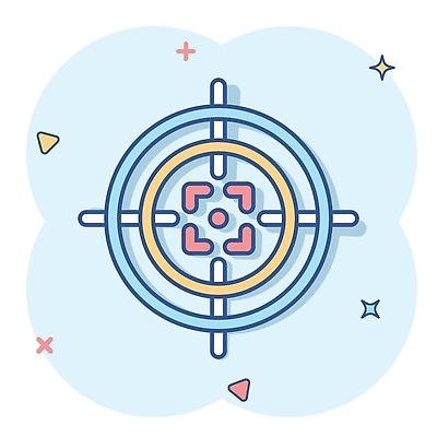 EPS 해외이미지 하늘색 일러스트 사람없음 반짝임 삼각형 심플 조준 해외202310 해외일러스트 도형 모션 파란색 파일형식 벡터