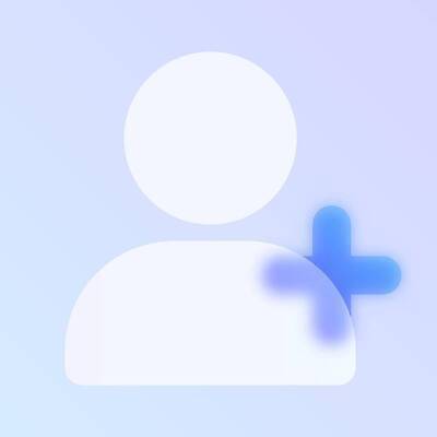 EPS 해외이미지 일러스트 사람모양 사람없음 파란색 플러스 반투명 블러효과 소셜네트워크 글래스모피즘 해외202310 해외일러스트 모양 기호 디자인 컬러 블러 파일형식 벡터 효과