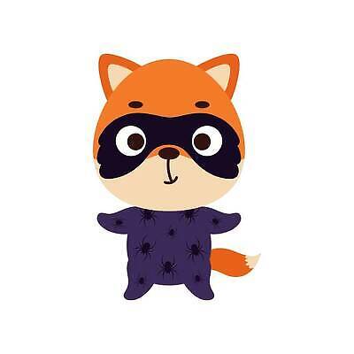 EPS 해외이미지 동물캐릭터 일러스트 사람없음 귀여움 할로윈 여우 거미 코스프레 해외202310 해외일러스트 일러캐릭터 동물 캐릭터 곤충 컨셉 포유류 파일형식 벡터