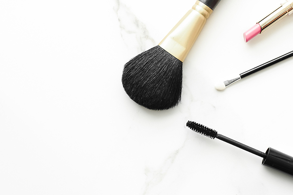 포토 JPG 해외이미지 백그라운드 사람없음 립스틱 고급 마스카라 대리석 메이크업브러쉬 해외202310 해외포토 컨셉 재료 화장품 붓 파일형식