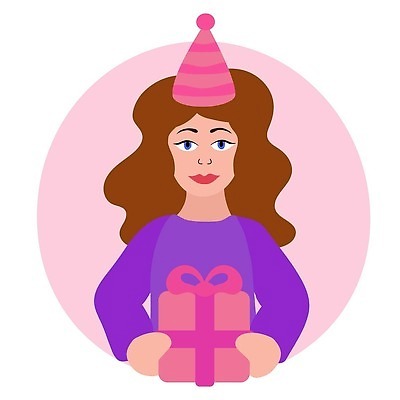 EPS 해외이미지 캐릭터 디자인 여자 기념일 행복 감정 리본 어린이 분홍색 컨셉 일러스트 휴가 기념 선물 미술 미소 사람 이벤트 성인 장식 친구 선물상자 상자 파티 축제 놀람 기쁨 축하 인사 신용카드 생일 플랫 만화 활 엽서 초대 벡터 해외202310 해외일러스트 일러캐릭터 컬러 관계 문화예술 표정 금융 예절 편지 파일형식