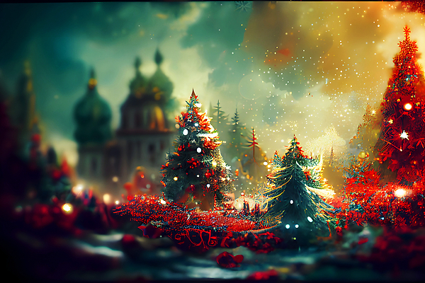 포토 JPG 해외이미지 크리스마스 하늘 사람없음 건물 반짝임 크리스마스트리 해외202310 해외포토 건축물 기념일 모션 파일형식